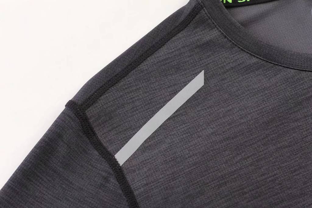 短袖文化衫 夏季圓領吸汗速干透氣文化衫運動T恤跑步健身 衣細節(jié)