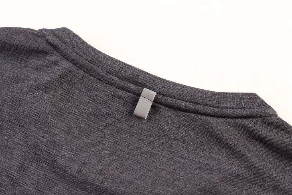 短袖文化衫 夏季圓領吸汗速干透氣文化衫運動T恤跑步健身 衣細節(jié)