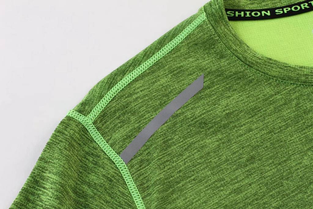 短袖文化衫 夏季圓領吸汗速干透氣文化衫運動T恤跑步健身 衣細節(jié)