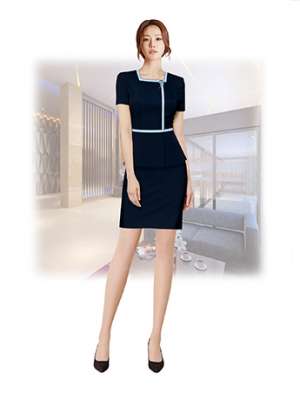 職業(yè)裝定制  時尚職業(yè)裝女士短袖套裙